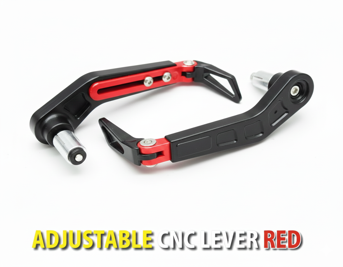 ADJUSTABLE CNC LEVER GUARD RAYANA - RED