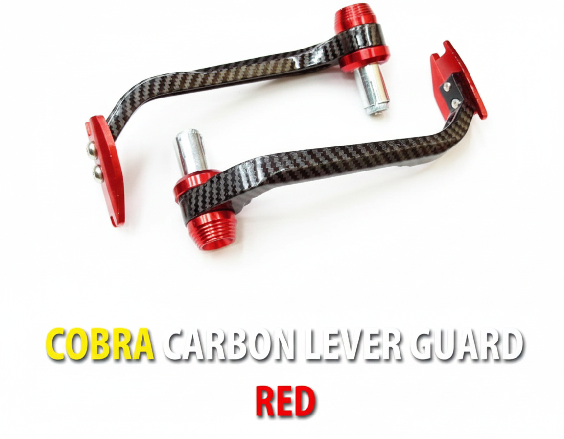 COBRA CARBON LEVER GUARD - RED