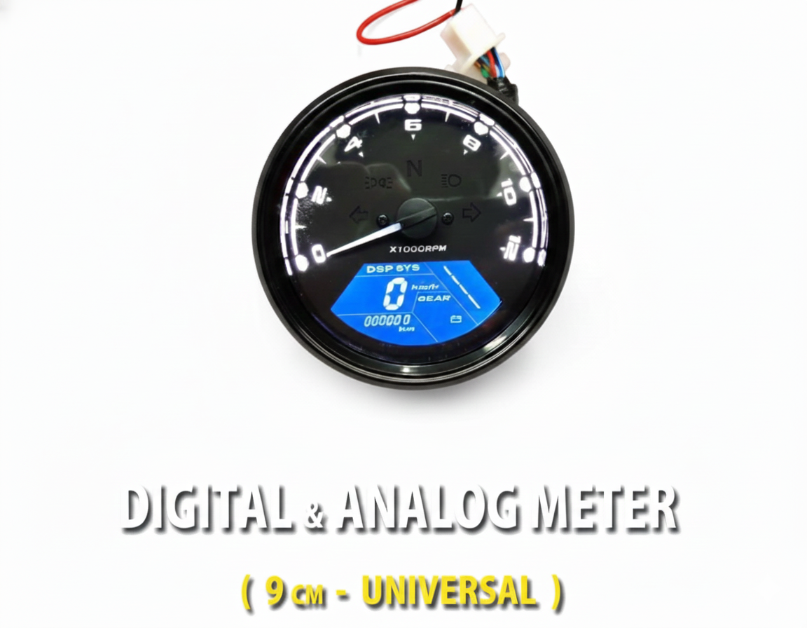 DIGITAL & ANALOG METER (9 CM - UNIVERSAL)