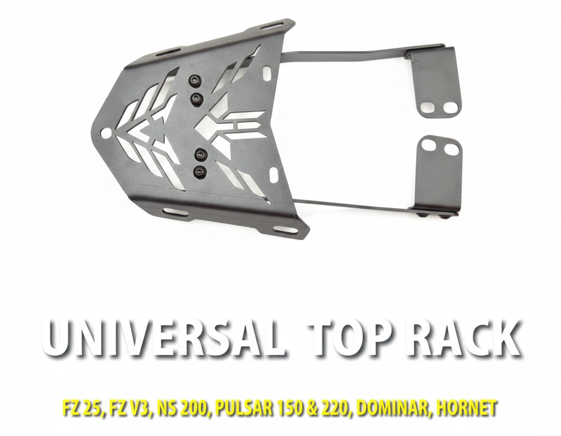 FZ25 , FZV3 , NS200 , DOMINAR , PULSAR 150 , 220 , HORNET - UNIVERSAL TOP RACK