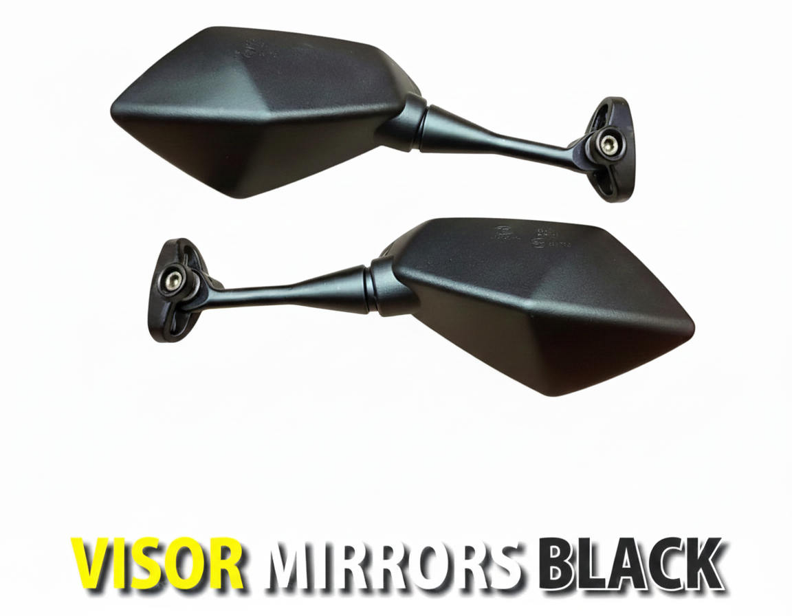 VISOR MIRROR - BLACK