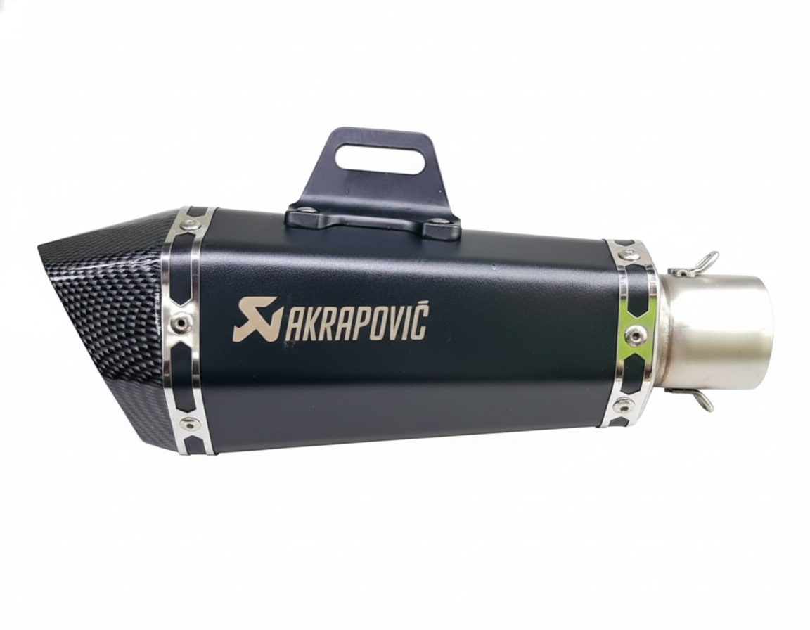 AKRAPOVIC X7 EXHAUST [BLACK & CARBON TIP] WITH DB KILLER