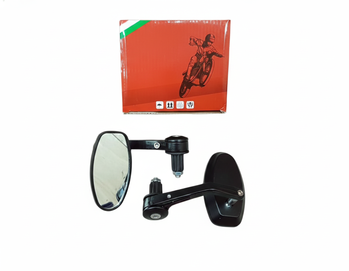 BSDDP BULLET BAR END MIRROR IMPORT - OVAL