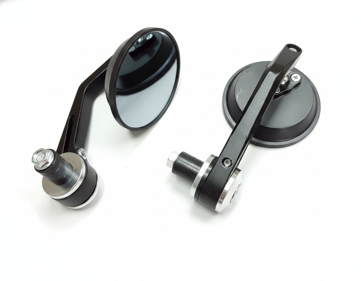 BULLET BAR END MIRROR - ROUND