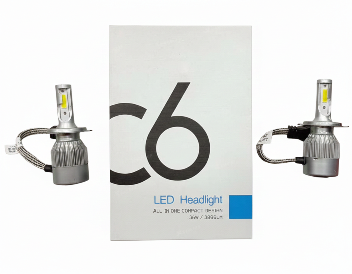 C6 H1 LED HEADLIGHT - WHITE [SET OF 2pcs]