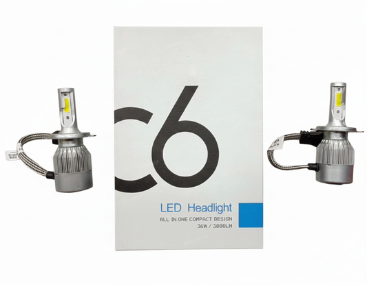 C6 H1 LED HEADLIGHT - WHITE [SET OF 2pcs]