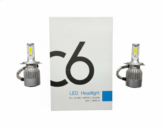 C6 H27 LED HEADLIGHT - WHITE [SET OF 2pcs]