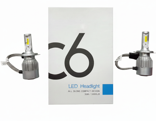 C6 H4 LED HEADLIGHT - WHITE [SET OF 2pcs]