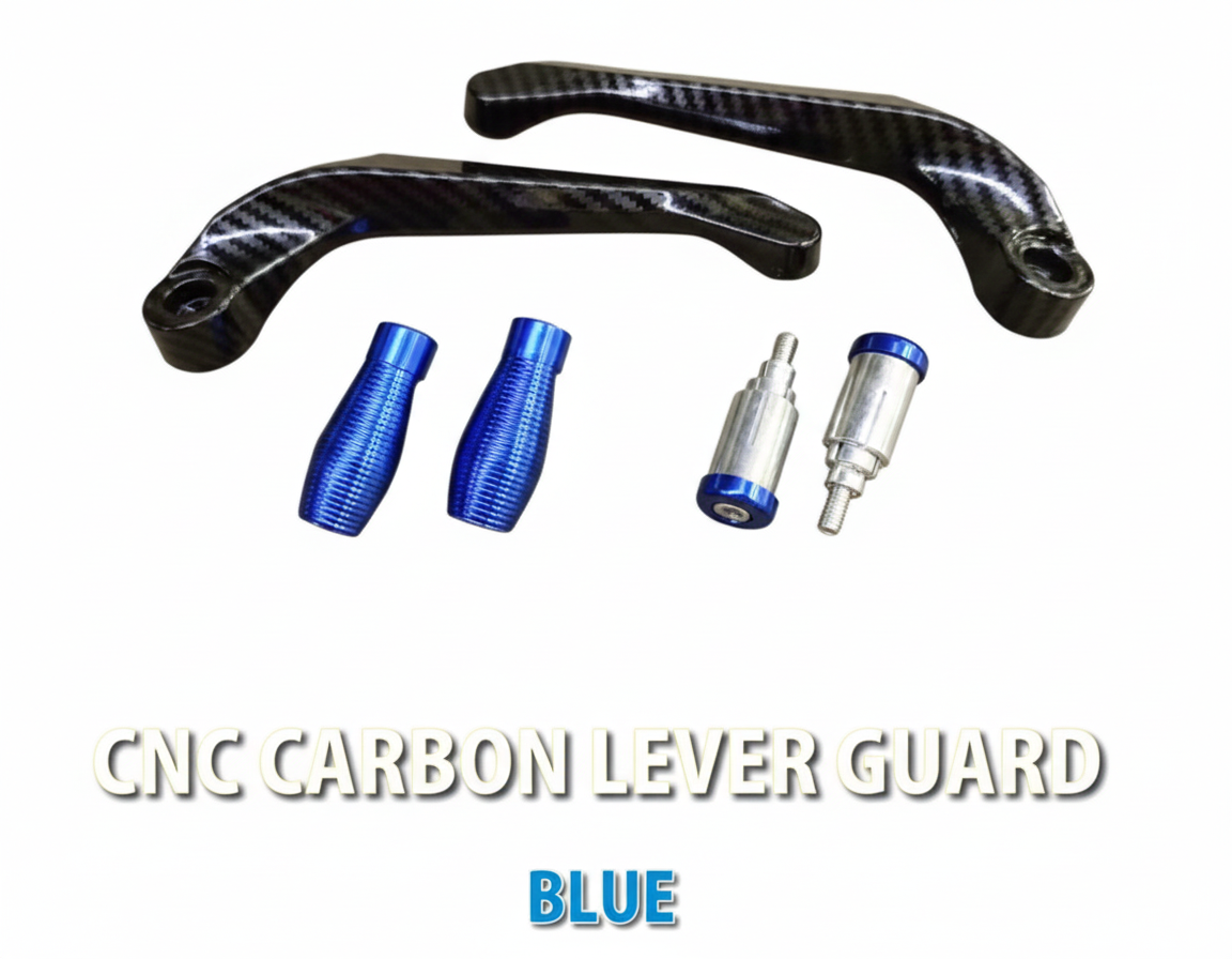 CNC CARBON LEVER GUARD E01 - BLUE