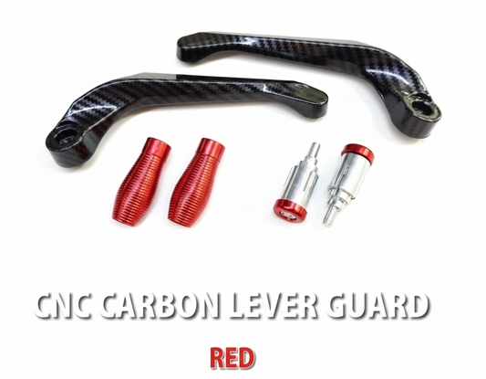 CNC CARBON LEVER GUARD E01 - RED