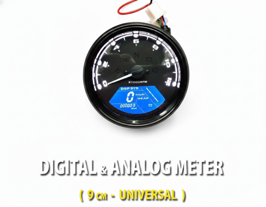 DIGITAL & ANALOG METER (9 CM - UNIVERSAL)