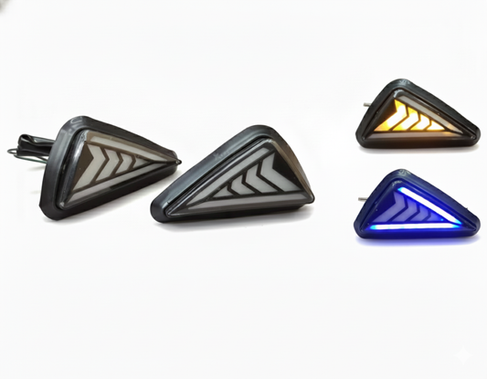 FAIRING INDICATOR PLAIN TYPE D302 - YELLOW & BLUE