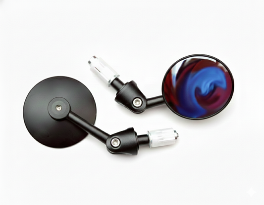 FOLDABLE BAR END MIRROR - ROUND