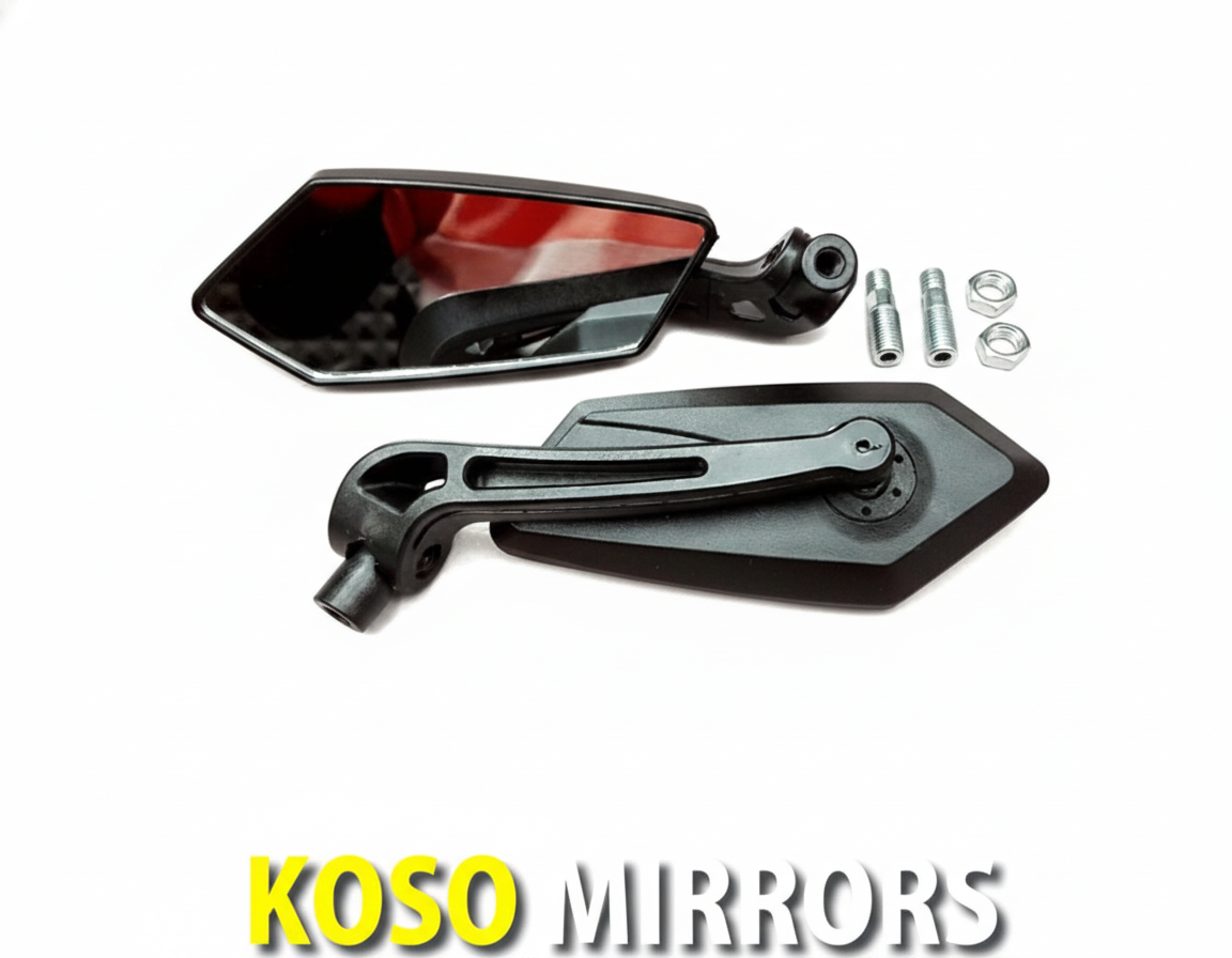 KOSO MIRROR IMPORT - BLACK