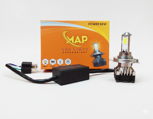 MAP 50W LED HEADLIGHT - WHITE [6 MONTHS WARRANTY]