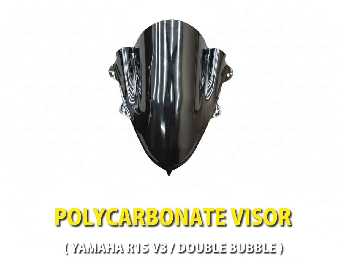 POLYCARBONATE VISOR  YAMAHA R15V3 DOUBLE BUBBLE