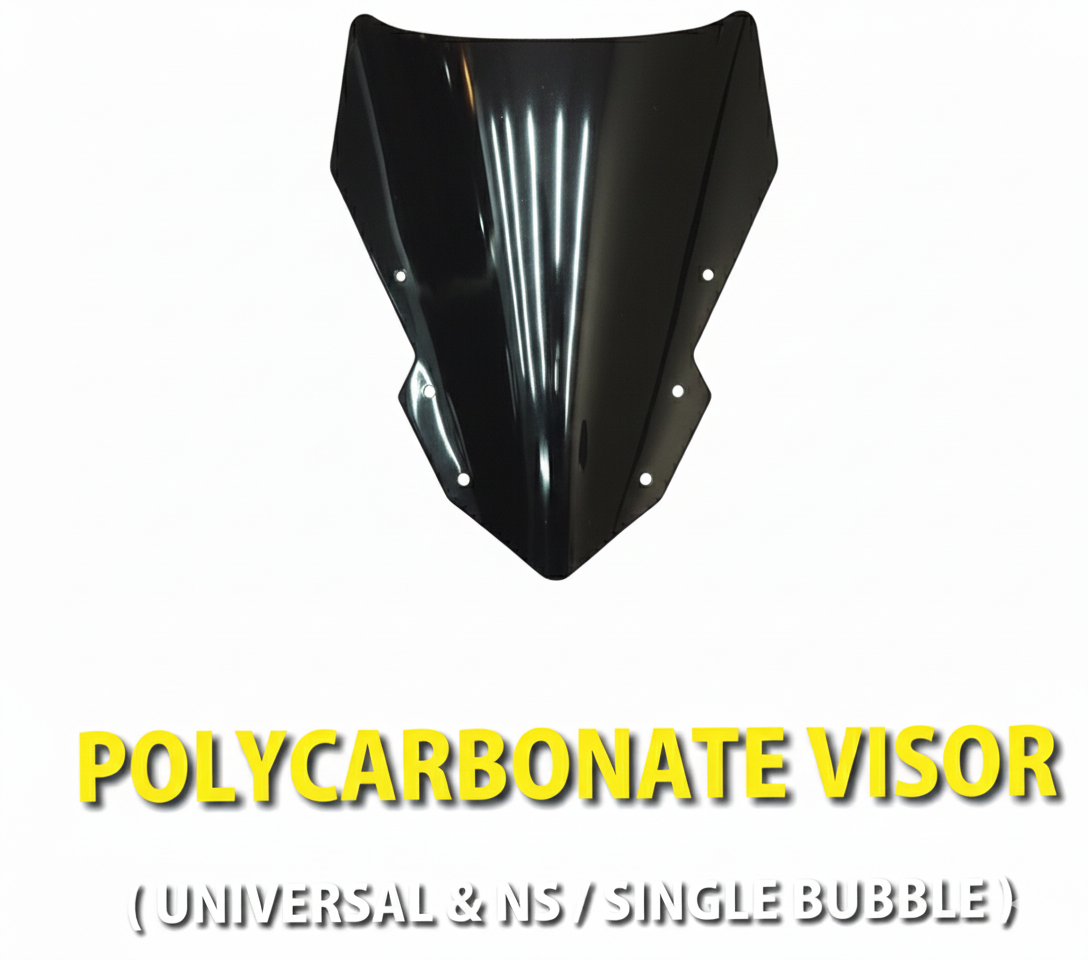 POLYCARBONATE VISOR [UNIVERSAL & NS & SINGLE BUBBLE]