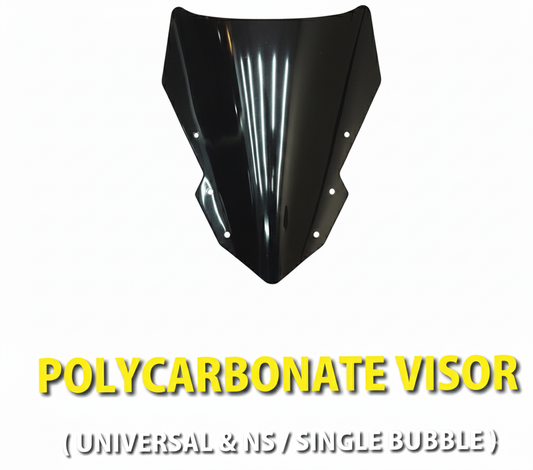 POLYCARBONATE VISOR [UNIVERSAL & NS & SINGLE BUBBLE]
