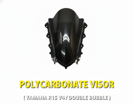 POLYCARBONATE VISOR [YAMAHA R15 V4 & DOUBLE BUBBLE]