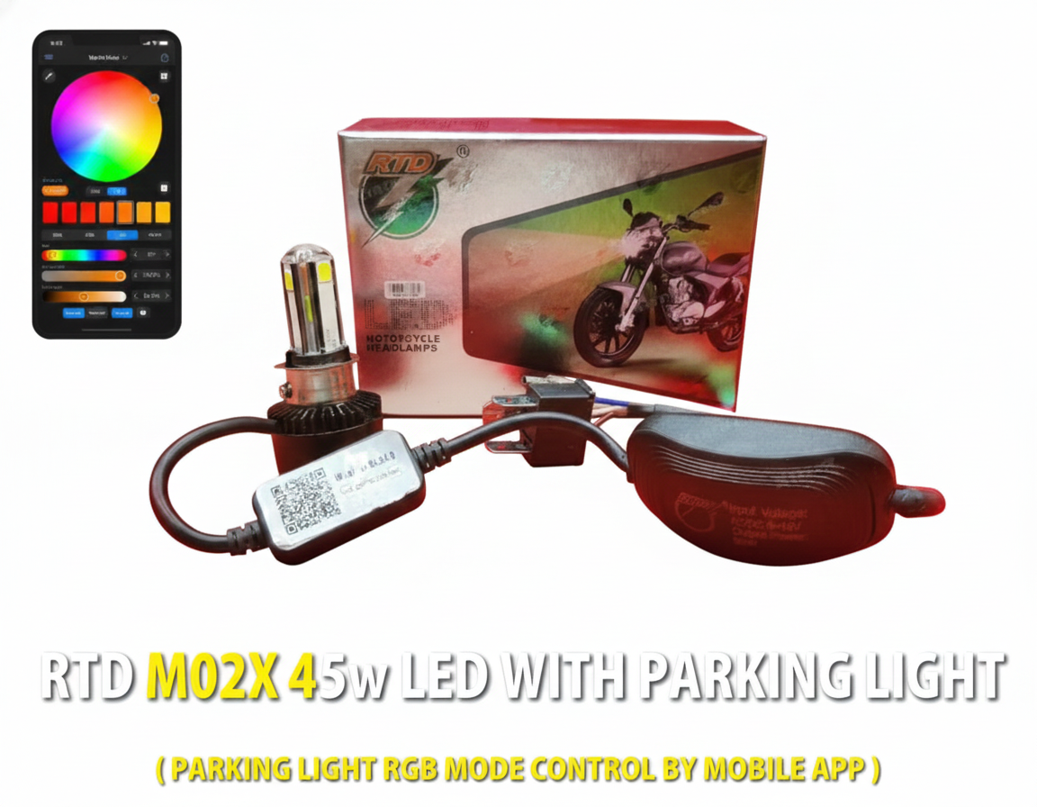 RTD MO2X 35W LED WITH PARKING LIGHT [PARKING LIGHT RGB MODE CONTROL BY MOBILE APP]